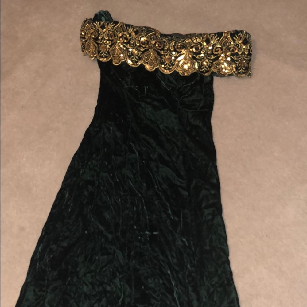 Velvet gown